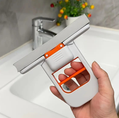 Foldable Mini Mop | Portable Desktop Wet & Dry Cleaning Mop | Self‑Squeezing
