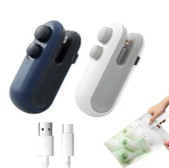 Portable Rechargeable Mini Sealer For Plastic Bags | Handheld Heat Sealing Machine
