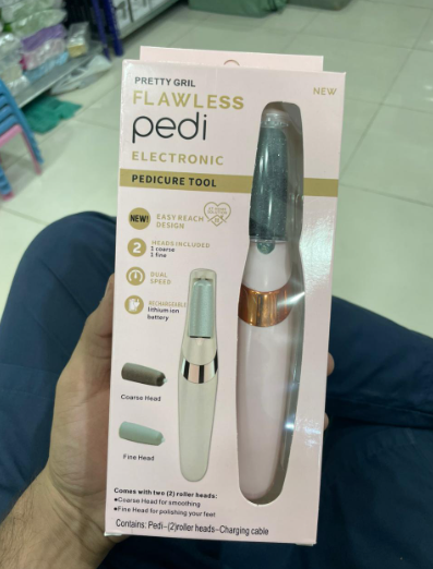Rechargeable Foot Callus Remover With 1 Extra Head | Foot Pedi | Grinder For Soft Skin | Find Back Feet Care