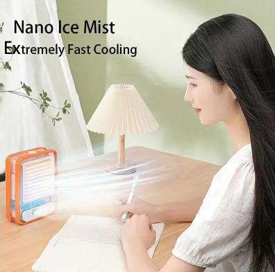 Portable Desktop Air Conditioner With Speed Spray Humidifier Purifier(rechargeable)