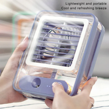 Portable Desktop Air Conditioner With Speed Spray Humidifier Purifier(rechargeable)
